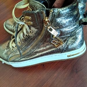 Michael Kors Gold High Tops 7 Sneakers